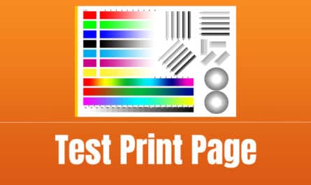 test printer page